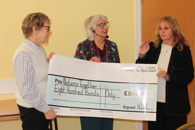 Check presentation to Nations Together
