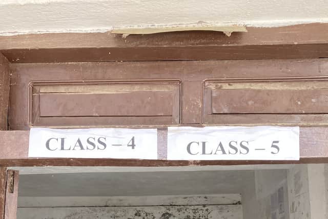 The state of the classrooms before refurbishment.