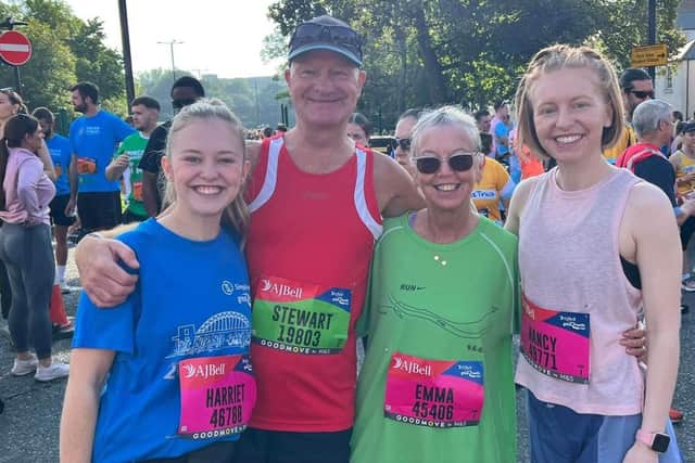 Stewart Bibby with his family after the GNR 2025