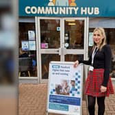 NKDC's Digital Hub Co-ordinator Rachael Gordon at the Community Hub in Sleaford.
