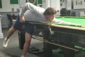 Ashton Turner won both his frames playing for PH Mountain Corrugated Ltd