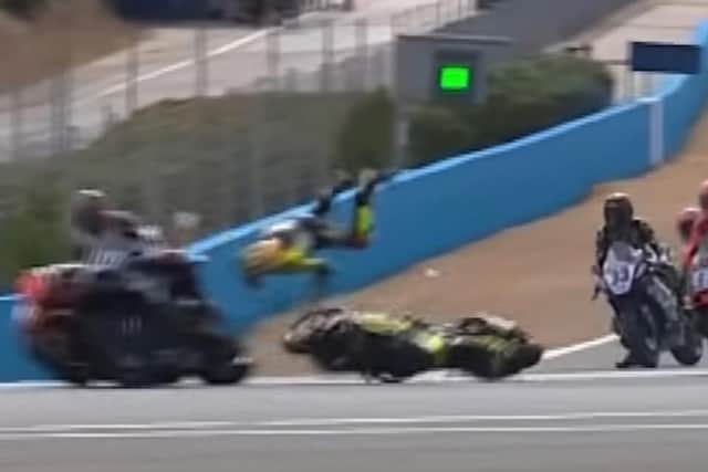 Fenton Seabright crash at Jerez