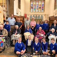 Bourne care home and primary school come together to mark harvest festival