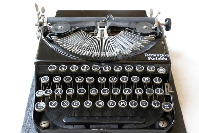 Agatha Christie’s Remington typewriter from 1937. 