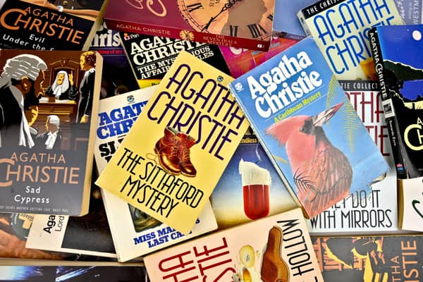 A group of Agatha Christie books