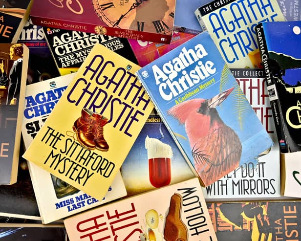 A group of Agatha Christie books