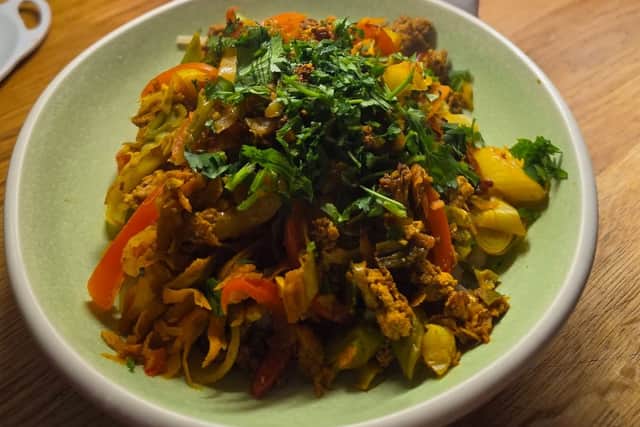 Pork Spring Roll In A Bowl - A Meal Cooked by Lara From Her Slimming World Kitchen Box