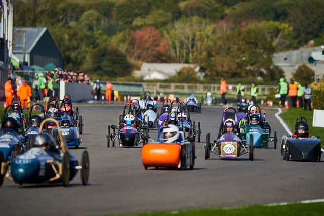 Over 130 teams from around the world take to the track at the Greenpower International Finals