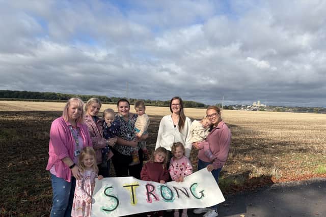 Children and staff at Glebe Farm Nursery School by Storal celebrate after the Canwick setting was rated ‘Strong standard’ in every area by Ofsted under the inspectorate’s new framework