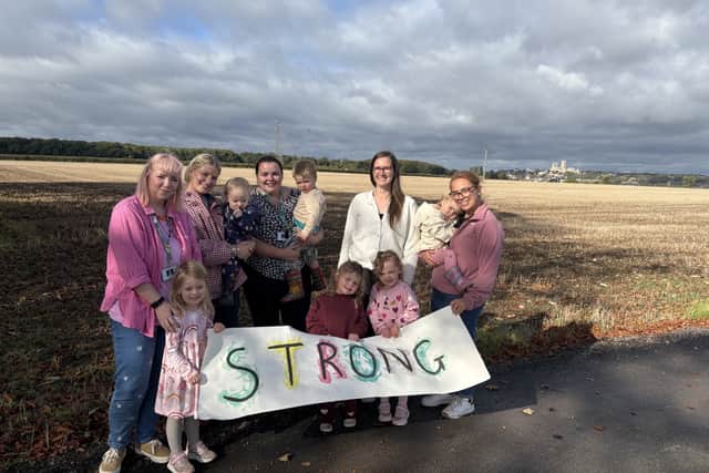 Children and staff at Glebe Farm Nursery School by Storal celebrate after the Canwick setting was rated ‘Strong standard’ in every area by Ofsted under the inspectorate’s new framework.