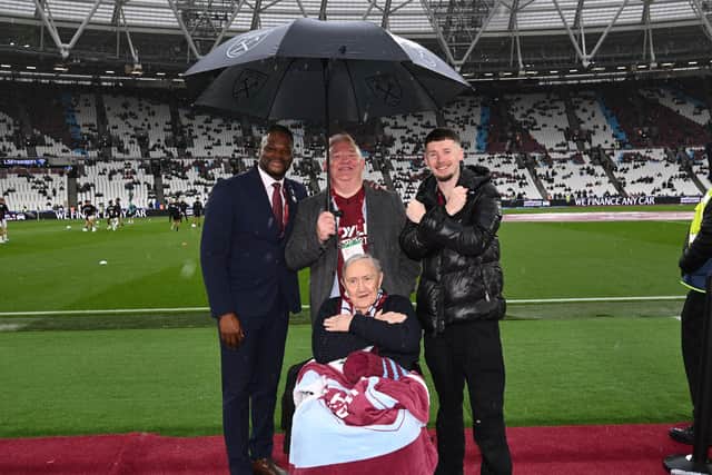 Tom law pitchside at West Ham United