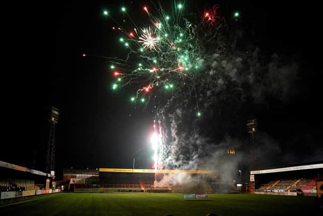 The spectacular fireworks picture Boston United