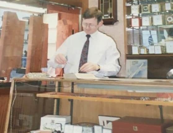 Noel at work in the early '90s.
