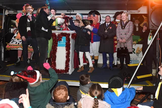The countdown at Skegness Christmas lights switch-on.