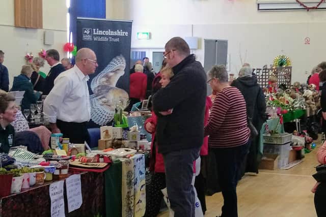 Visitors browsing stalls at Spilsby Cracker Day.