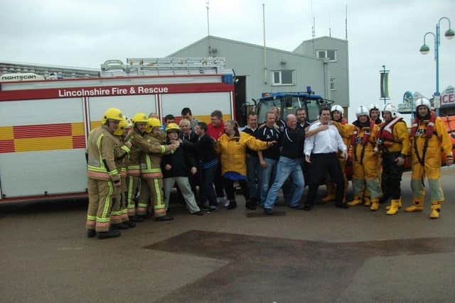 One of the challenges between the Fireman, Lifeguards, Rugby and RNLI. ANL-191212-090224001