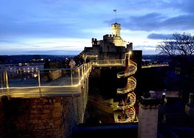 Experience the magic of Lincoln Castle's Christmas Emporium . EMN-191212-162007001