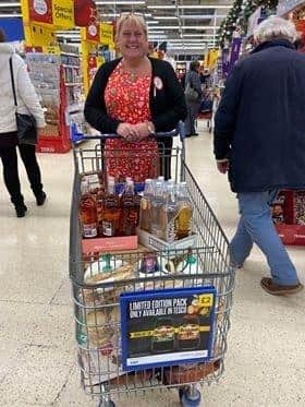 A trolley load of cheer from Tesco in Skegness for the Community Meal in Wainfleet. ANL-191217-104156001
