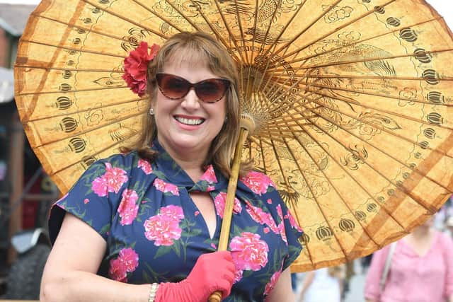 Elizabeth Sisson of Leadenham at the Woodhall Spa 1940s Festival.