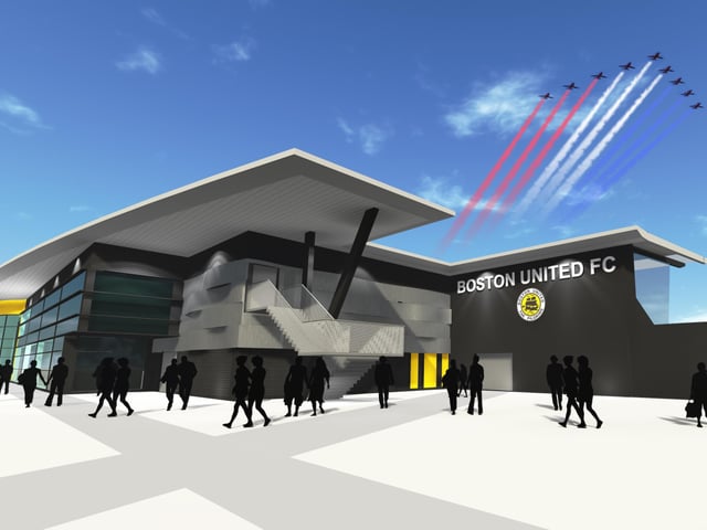 Plans for a new stadium for Boston United were given the green light in 2014 after a four-and-a-half hour debate and hearing.
