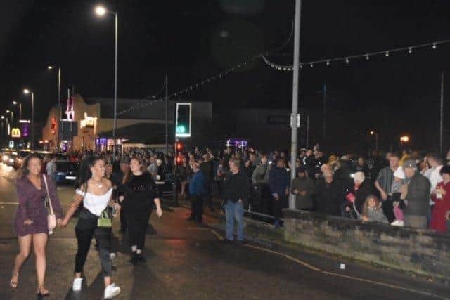 The sea front was buzzing on New Year's Eve. Photo: Barry Robinson. ANL-200201-112311001