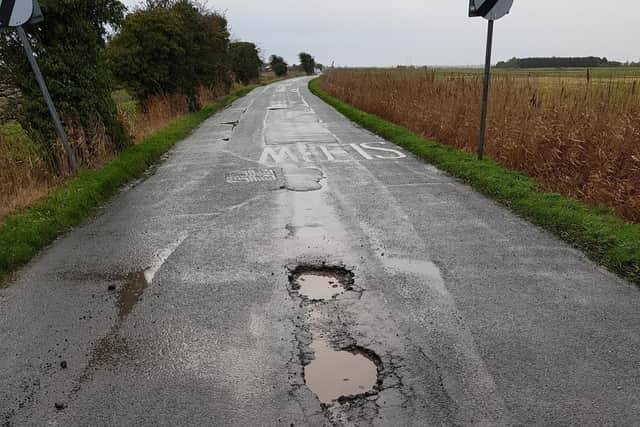 Country roads around Skegness are especially bad - according to readers.