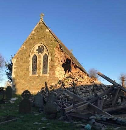 The scene at High Toynton yesterday (Sunday). Picture: Horncastle Police.