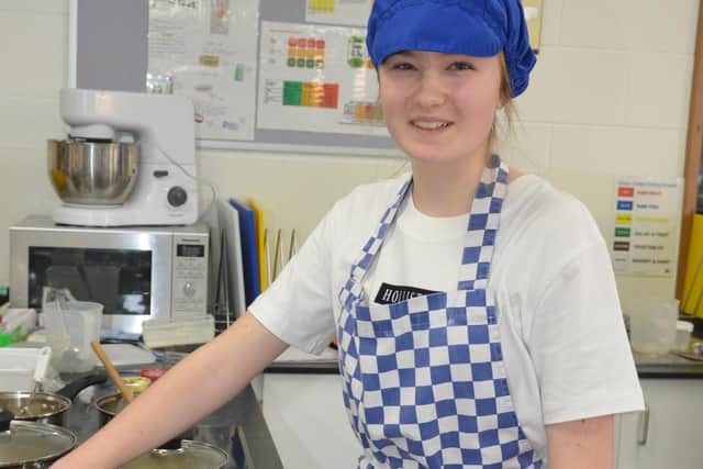 Young chef Danielle Hemphill of Ruskington's St George's Academy. EMN-200121-095810001