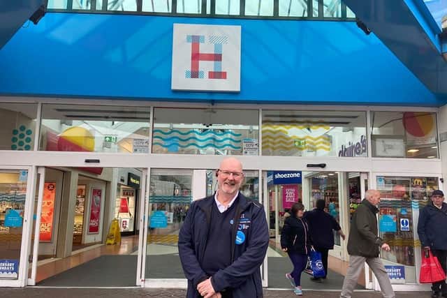 Manager Steve Andrews outside the Hildreds Centre in Skegness - hoping for a better year.
