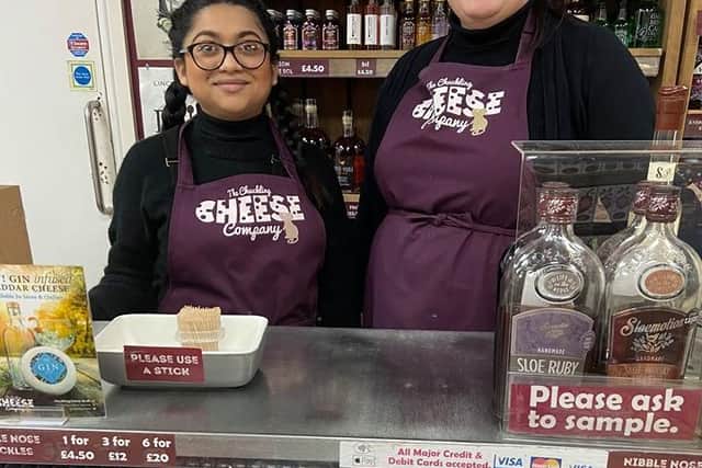 Chuckling Cheese employees Shima Begun and Jo Holder.