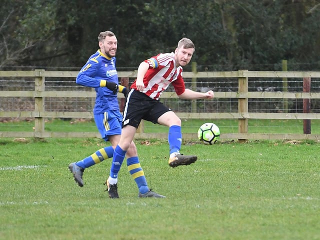 Park United 5 Billinghay Athletic 0. Match action by David Dawson