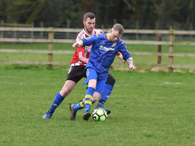 Park United 5 Billinghay Athletic 0. Match action by David Dawson