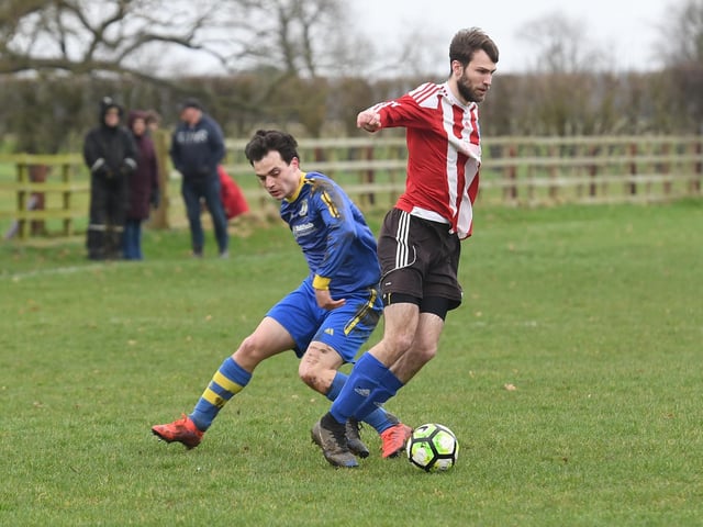 Park United 5 Billinghay Athletic 0. Match action by David Dawson
