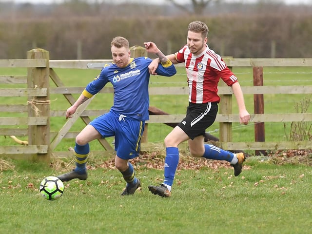 Park United 5 Billinghay Athletic 0. Match action by David Dawson