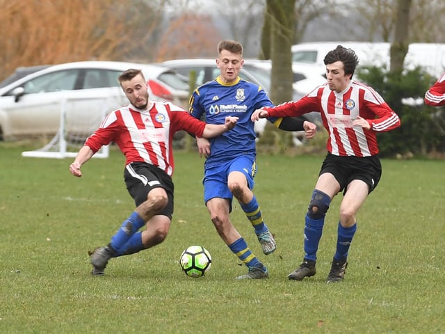 Park United 5 Billinghay Athletic 0. Match action by David Dawson