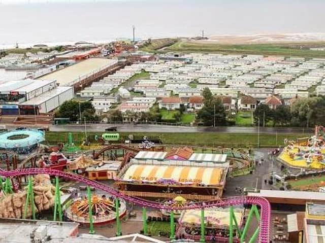 The picture of  Fantasy Island in Ingoldmells which was mistakenly used by an American radio station to announce the closure of the theme park of the same same in New York.