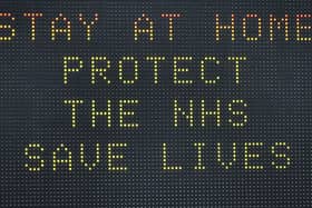 A matrix road sign on the A367 into Bath advises motorists to stay at home to protect the NHS and save lives the day after Prime Minister Boris Johnson put the UK in lockdown to help curb the spread of the coronavirus. Photo: Ben Birchall/PA Wire