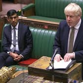 Prime Minister Boris Johnson making a statement in the House of Commons in London, setting out a new three-tier system of controls for coronavirus in England. Photo: PA