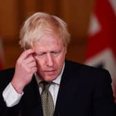 Prime Minister Boris Johnson during a media briefing in Downing Street, London, on coronavirus (COVID-19). Photo: PA