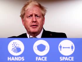 Prime Minister Boris Johnson during a media briefing in Downing Street, London, on coronavirus (COVID-19). Photo: PA