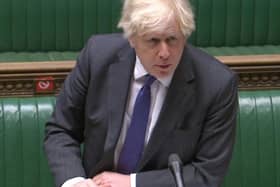 Prime Minister Boris Johnson at PMQs. Photo: PA