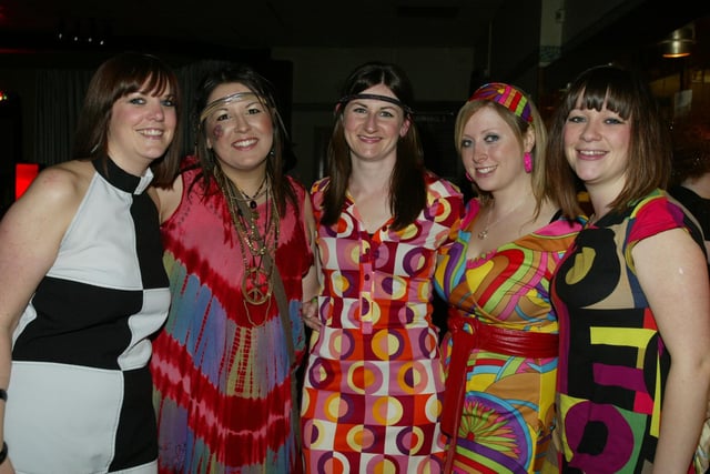 Nurse's 60s & 70s night for Overgate Hospice at Arden Road Social Club, Halifax in 2009.