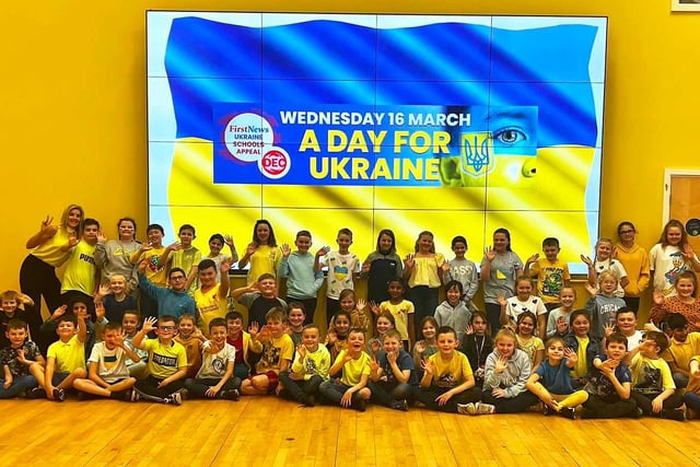 Pupils at Sparken Hill enjoyed fundraising to support people in Ukraine