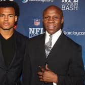 Chris Eubank pictured with his son Sebastian