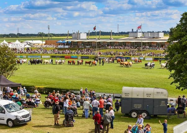 Crowds at the Main Ring at a previous Lincolnshire Show. EMN-200625-152753001