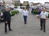 L-R Nigel Welton - deputy leader, Kristina Willoughby - town centre services manager, Paul Skinner - leader. EMN-200629-072735005