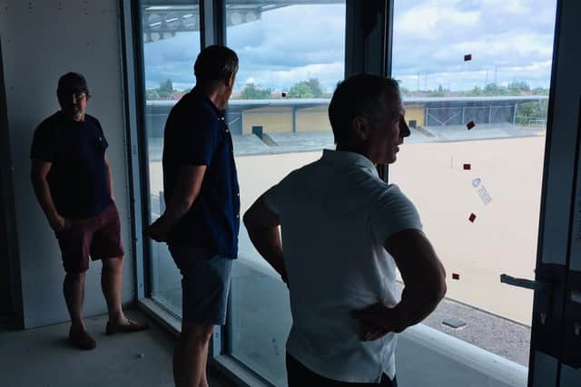 Looking onto the pitch. Photo: Boston United