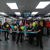 Staff at Poundland celebrating the opening of their new store in Ingoldmmells.