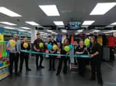 Staff at Poundland celebrating the opening of their new store in Ingoldmmells.