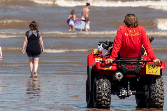 RNLI Lifeguards had appealed for visitors to the beach to be vigilant.